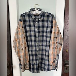 Fargo Clothing Supply Co, men’s size med, bleach dyed sleeves